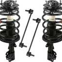 KUIPERAUTO Front Struts Assembly Kit Compatible for 2004 2005 2006 Toyota Camry Solara Lexus ES330 04 05 06 172205 172206 K90344 4PCS w/Coil Spring Sway Bar Link