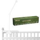 Wooden Baby Crib Mobile Arm 27.17 Inches Cloud Design Adjustable Baby Mobile Hanger for Crib Cot Bed Bassinet Wind Chimes Bed Bell Nursery(White)