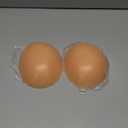 Niidor Adhesive Bra Strapless Ultra Sticky Invisible Push up Silicone Bra Multiple Colors Sizes Reusable for Backless Dress (Creme)