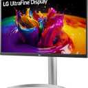 LG 27UP850K-W 27-inch Ultrafine 4K UHD (3840 x 2160) IPS Computer Monitor, 60Hz, 5ms, DisplayHDR 400, Built-in Speaker, HDMI, DisplayPort, USB Type-C 90W PD, Tilt/Height/Pivot Adjustable Stand, White