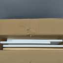 Bread Box for Kitchen Countertop Bin Double Layer Bread Box Storage Container Extra Large Capacity Farmhouse with Diamond Pattern Windows (White, Large)