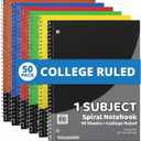Trail maker Bulk Notebooks (50 Pack), One Subject Notebooks College Ruled, 140 Pages (70 Sheets),Spiral Bulk Notebooks for Kids, School Supplies, Journaling, Note Taking, Students, and Work