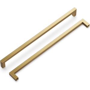 Hickory Hardware Solid Core Kitchen Cabinet Pulls, Luxury Cabinet Handles, Hardware for Doors & Dresser Drawers, 12 Inch Hole Center, Champagne Bronze, Skylight Collection(Pack of 1)
