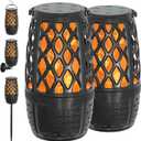 2 Pack Outdoor Bluetooth Speakers, Outdoor Speakers Bluetooth Waterproof Patio, Outdoor Speaker with Lights Auto Multi-Sync up to 100 Speakers 10 Watt 360 HD Surround Sound Party Bluetooth Speakers