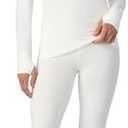 Cuddl Duds Women's Heavyweight Cold Weather Fleece Lined Thermal Set – Long Sleeve Top & Leggings - Winter Lounge Sets M