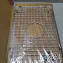 Serene Valley Sink Bottom Grid 19" x 12-1/2", Centered Drain with Corner Radius 1-1/2", NDG1912C, Medium