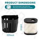 36905 Air Filter & 37122 Filter Cover Compatible with Toro Recycler 20016 20017 20018 Lawn Mower, for Tecumseh OVRM65 OVRM12 LEV100 LEV115 LEV120, Craftsman 33331