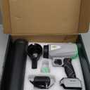 Leaf Blower Cordless with Battery and Charger,1000,000 RPM, 395CFM 1000G Power, Lightweight Handheld Design, Extended Nozzle, Blower for Patio Cleaning, Car Blowing Water, Blowing Leaves and Dust (Silver)