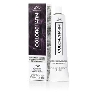 COLORCHARM Demi Permanent Hair Color - Gloss, Refresh & Tone - 2 Fl Oz (5VV Plum Brown)
