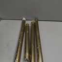 YNL Tension Curtain Rod 34-66 inches-Never Rust, Non-Slip, No Drill Adjustable Spring Tension Rod for Laundry Door Closet Small Window Stainless Steel, Brushed Gold