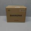 BAKINGPAK 50PCS 35OZ 2.2LB Gold Aluminum Cake Tins with Lids, Disposable Baking Pans, Foil Containers, Pie Pans for Cooking & Storage