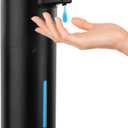 Automatic Soap Dispenser Liquid Touchless: 13.52oz/400ml Wall USB Rechargeable - 4-Level Adjustable Modern Electric Hand Soap Dispenser - Kitchen Bathroom Kids Family Black (Black Gel Typ)