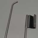 Over Cabinet Door Paper Towel Holder for Kitchen Cabinet Brushed Stainless Steel, Under Sink No Drilling Roll Dispenser for RV
