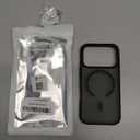 SUPFINE Magnetic for iPhone 17 Pro Case (Compatible with MagSafe)(Military Grade Drop Protection) Translucent Matte Shockproof with Anti-Fingerprint Phone Cover,Black