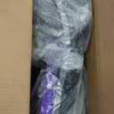 Foldable Rollator Walkers with Seat for Seniors, 450 lb Capacity, 8'' Wheels, 18" Big Seat, 6-Position Adjustable Height, Heavy-Duty Aluminum Rolling Walker (Purple)