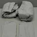 Comfort Spaces 100% Cotton Sheet Set Breathable, Lightweight, Soft with 14" Elastic Pocket Fits up to 16" Mattress, All Season Cozy Bedding, Matching Pillow Case, King Grey 4 Piece