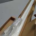 Ivilon Window Curtain Rod Decorative End Cap Design, 1 Inch Rod, 72 to 144 Inch. Ivory