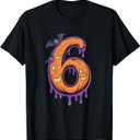 Fun Six Seven 6 7 Meme Design Couples Halloween T-Shirt 2XL