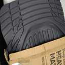 Motor Trend FlexTough Floor Mats for Cars, Black Deep Dish All-Weather Car Mats, Waterproof Trim-to Fit Automotive Floor Mats for Cars Trucks SUV, Universal Floor Liner Car Accessories