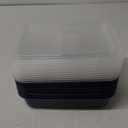 Bentgo Prep - 20-Piece 1-Compartment Reusable Meal Prep Containers with Lids, PFAS & BPA Free Materials, Durable, Microwave, Freezer, & Dishwasher Safe To Go Food Storage (Navy Blue)