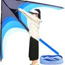 Delta Kite for Kids & Adults - Easy to Fly Large Single Line Beach Kite with 300ft String Handle Included, Perfect for Beginners, Teens
