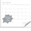 2 x 2026-2027 Magnetic Fridge Calendar 18 Monthly Magnetic Calendar for Refrigerator Planner Runs from October 2026 Until June 2027 Easy Organizing Markers Tearable (Simplicity)