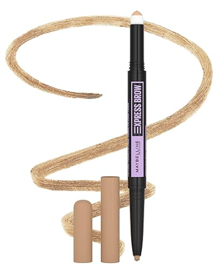 Maybelline Express Brow 2In1 Pencil and Powder Eyebrow Makeup, Light Blonde, 1 Count