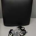 Low Height Rolling Stool Low Roller Seat PU Leather Square Roller Seat Stool Low Rolling Chair for Home Office Fitness Garage (Black)