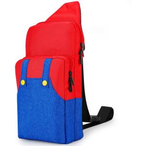 Cute Travel Bag for Nintendo Switch/ 2 / Lite / OLED, Portable Small Sling Crossbody Shoulder Carrying Storage Backpack for NS Consolo, Charging Dock, Joycon, Accessories for Men, Women