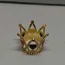 Princess Crown Peach Crown Headband Adult Heart Crystal Metal Birthday Princess Accessories (Black and Red)