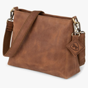 BERLINER BAGS Vintage Genuine Leather Shoulder Bag Marbella S, Small Crossbody Purse for Women