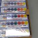 72 Pack Watercolor Paint Set, Washable Watercolor Paint Bulk for Kids, Water Color Paint with Paint Brushes, Ideal Gifts for Party Favors, School Supplies & Classroom Prizes, Art Activities, 8 Colors