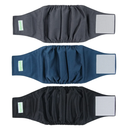 Wegreeco Washable Male Dog Belly Band  Pack of 3  Washable Male Dog Belly Wrap, Small Doggie Dog Diapers Male for Doggy Puppy (Black, Charcoal, Navy, Small)