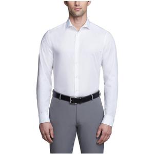 Calvin Klein Men's Slim Fit Non Iron Solid French Cuff Dress Shirt (16" Neck 34"-35" Sleeve, White) Calvin Klein Men's Slim Fit Non Iron Solid French Cuff Dress Shirt (16" Neck 34"-35" Sleeve, White)