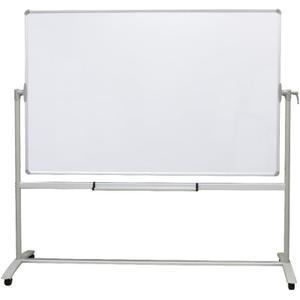 VIZ-PRO Double-Sided Non-Magnetic Office Whiteboard/Mobile Easel, 48 x 36 Inches, Steel Stand