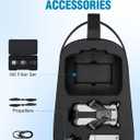 PEKREWS Mini 5 Pro Case, Portable Mini 5 Pro Bag for DJI RC 2, RC-N3 Controller, Travel Drone Backpack Fits 4 Batteries, ND Filters, Waterproof Hard Carrying Case for DJI Fly More Combo Accessories, Black