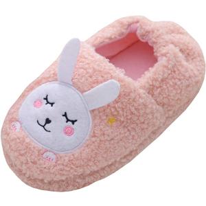 Toddler Girls Slippers Cartoon Plush Warm Shoes. Size 7-8