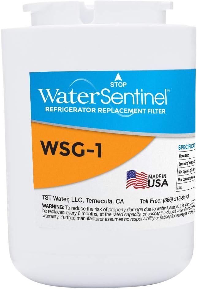 WaterSentinel WSG-1 Made in USA Refrigerator Replacement Filter: Fits GE MWF Filters
