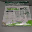 COZIA Merino Wool Socks for Men & Women Casual Warm Winter Cozy Thermal Socks (Medium-Large, Black)