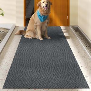 jxgzyy Commercial Front Door Mat 3x7 ft, Custom Size Indoor Outdoor Doormat, Low Height Outdoor Mats for Entrance, Non-Slip Rubber Backing Runner Rug for High Traffic Area