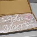 Just Married Neon Sign for Wedding Decor, Just Married Sign Wedding Ceremony Backdrop Decorations Gift for Reception, 16.5 x 9.4 inch