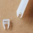 Shower Door Side Seal Strip - 120 - Inch Soft Silicone Frameless Side Seal Sweep to Stop Leaks! Glass Door Seal Strip for a Tight, Waterproof Seal ! Leak Guard U-Type 3/8 inch (10mm (3/8 inch), U-type)