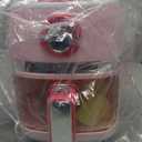 Play Kitchen Accessories, Pretend Kitchen Appliances Set with Toy Air Fryer for Kids with Sound and Lighting, Color-Changing Play Food, Birthday Gift for Boys and Girls Ages 3-5 4-8,Pink