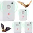 2026 Ultrasonic Bat Repellent Plug-in, Bat Deterrent Devices Indoor with Adjustable Frequency, Effective Bat Bird Repeller Exclusion Keep Away Attic,Ceiling,Garage,Barn,Humanely Repel Bats Woodpeckers