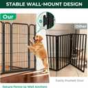FXW Dog Gate Extra Wide Designed for Indoor Use, Adjustable Width Up to 83-inch Wide (40" H 3 Wire Panels for Medium and Large Dogs),  Black, Up to 83" W【2 Panels + 1 Door】, 40"H