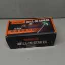 15-Pack 8" Heavy Duty Screw in Tent Stakes, Drill-In Ground Anchor Pegs, Includes Hex Head Driver & Storage Bag