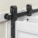 Bifold Barn Door Hardware Kit 36 inch: Sliding Bi-Folding Track Kit for 2 Closet Door Space Saving Slide Smoothly Easy Install for Double 16" Wide Bifold Door (Hardware Only)