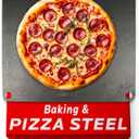 OLEEK Pizza steel Sheets for oven - Metal baking steels sheets for oven - Pizza steel 16x13.4 inches - Steel pizza stone for oven - Baking's steels pro pizza - Baking's stone for oven