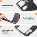 INTGET Small Gear Panel Cover for 2024 2025 2026 Crosstrek/Impreza Accessories Carbon Fiber Plastic Center Console Gear Shift Panel Cover for 2025 2026 Crosstrek(Small Gear Panel Cover)