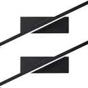 Aluminum and Iron led Wall lamp - Black Shower Light with 330-degree Rotation, Eye-Friendly Reading or Bedside lamp, 11.8" Vanity Lights for Mirror, 2 Pack